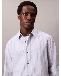 Calvin Klein - Calvin Klein Stripe Oxford Classic Button-Down Shirt - Lyst