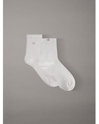 Calvin Klein - 2 Pack Soft Texture Ankle Socks - Lyst