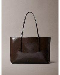 Calvin Klein - Glossy Foil Logo Tote Bag - Lyst