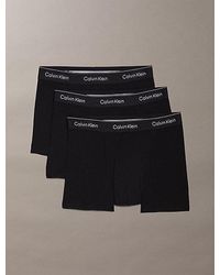 Calvin Klein - 3 Pack Relaxed Trunks Icon Cotton Stretch - Lyst