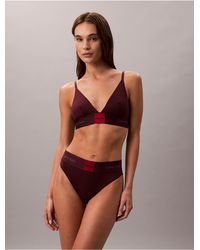 Calvin Klein - Modern Logo High Waist Bikini - Lyst