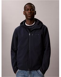 Calvin Klein - Softshell Lined Hooded Jacket - Lyst