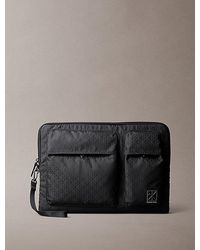 Calvin Klein - Allover Emblem Logo Jacquard Laptop Sleeve - Lyst