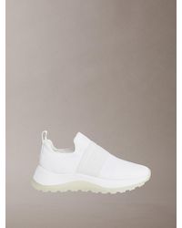 Calvin Klein - Mesh Slip-On Chunky Runner Sock Trainers - Lyst
