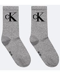 Calvin Klein - 2 Pack Soft Cotton Stretch Crew Socks - Lyst