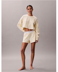 Calvin Klein - Logo Cotton Jersey Sleep Short - Lyst