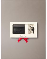 Calvin Klein - Bold Monogram Card Holder & Key Fob - Lyst