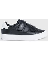 Calvin Klein - Leather Velcro Trainers - Lyst