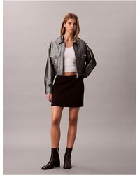 Calvin Klein - Calvin Klein Slim Mini Skirt - Lyst