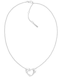 Calvin Klein - Collier Avec Pendentif En Forme De Cœur - Lyst