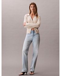 Calvin Klein - Jeans High Rise Straight Jeans - Lyst