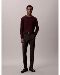 Calvin Klein - Slim Tropical Wool Trousers - Lyst