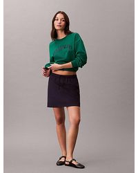 Calvin Klein - Jeans Soft Nylon Mini Skirt - Lyst