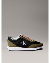 Calvin Klein - Baskets En Daim Mélangé Avec Logo Signature - Lyst
