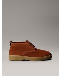 Calvin Klein - Suède Veterschoenen Met Airfit-Demping - Lyst