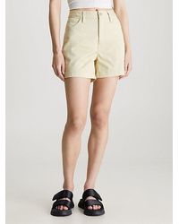 Calvin Klein - Mom-Shorts aus Baumwoll-Twill - Lyst