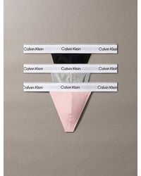 Calvin Klein - Pack de 3 tangas - Icon Cotton Stretch - Lyst