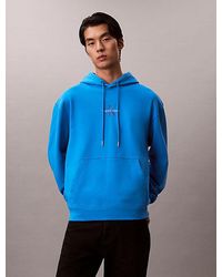 Calvin Klein - Jeans Cotton Terry Monogram Hoodie - Lyst