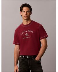 Calvin Klein - Calvin Klein Varsity Logo Washed Easy Tee - Lyst