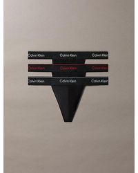 Calvin Klein - 3 Pack Thongs Icon Cotton Stretch - Lyst