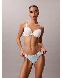 Calvin Klein - Thong Icon Logo - Lyst