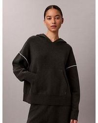 Calvin Klein - Plush Sweater Lounge Hoodie Ultra Soft Plush - Lyst
