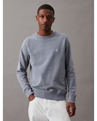 Calvin Klein - Monogram Fleece Sweatshirt - Lyst