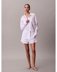 Calvin Klein - Shorts V-Day - Cotton Poplin - Lyst