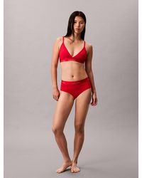 Calvin Klein - Lightly Lined Triangle Bra - Lyst