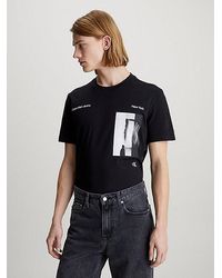 Calvin Klein - T-shirt Met Fotoprint - Lyst