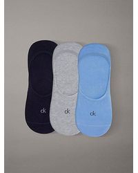 Calvin Klein - 3 Pack Soft Cotton Invisible Socks - Lyst
