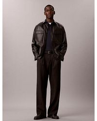 Calvin Klein - Slim Cotton Long Sleeve Polo Shirt - Lyst