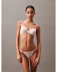 Calvin Klein - Allover Lace String Bikini - Lyst