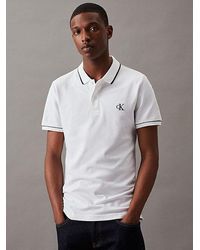 Calvin Klein - Schmales Poloshirt - Lyst