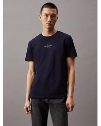 Calvin Klein - Camiseta de algodón con monograma - Lyst