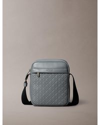 Calvin Klein - Borsa Reporter Con Logo Con Emblema Goffrato - Lyst