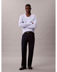 Calvin Klein - Boiled Merino Wool V-Neck Jumper - Lyst