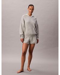Calvin Klein - Plush Sweater Lounge Hoodie - Lyst