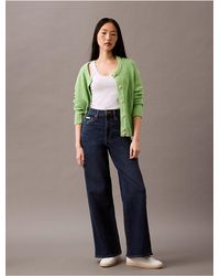Calvin Klein - Calvin Klein Ultra High Rise Wide Leg Fit Jeans - Lyst