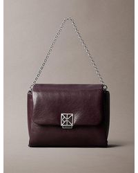 Calvin Klein - Padded Emblem Hardware Crossbody Bag - Lyst