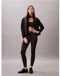 Calvin Klein - Calvin Klein Modern Sport High Rise Logo Waistband 7/8 Leggings - Lyst