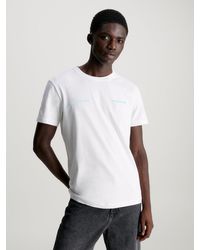 Calvin Klein - T-shirt avec logo dans le dos - Lyst