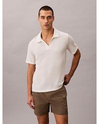Calvin Klein - Soft Knit Beach Polo Shirt - Lyst