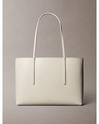 Calvin Klein - Foil Logo Tote Bag With Pouch - Lyst