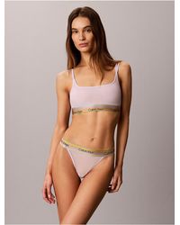 Calvin Klein - String Thong Icon Mesh Pride - Lyst