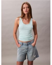 Calvin Klein - Calvin Klein Cotton Contour Rib Tank - Lyst