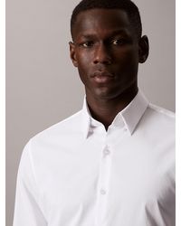 Calvin Klein - Extra Slim Poplin Stretch Shirt - Lyst