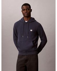 Calvin Klein - Jeans Cotton Terry Badge Hoodie - Lyst
