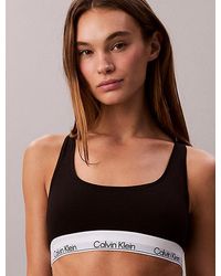 Calvin Klein - Unlined Bralette Icon Cotton Modal - Lyst