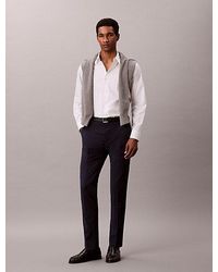 Calvin Klein - Slim Tropical Wool Trousers - Lyst
